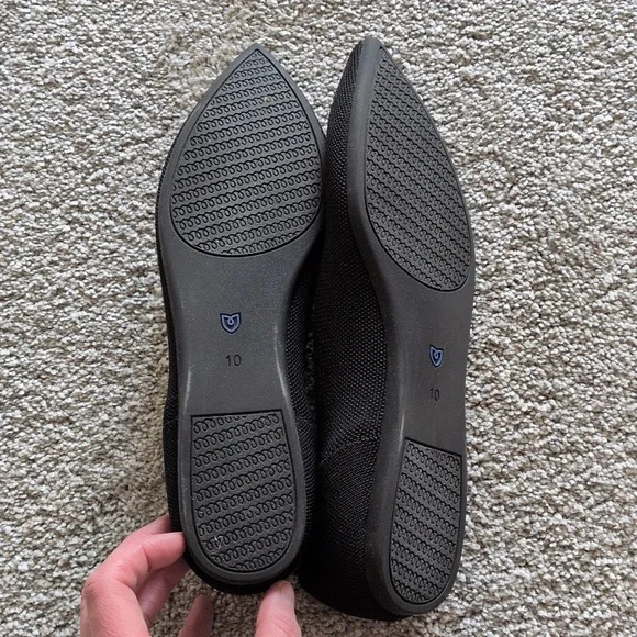 Rothy's The Point Black Flats Size 10 - Picture 2 of 4